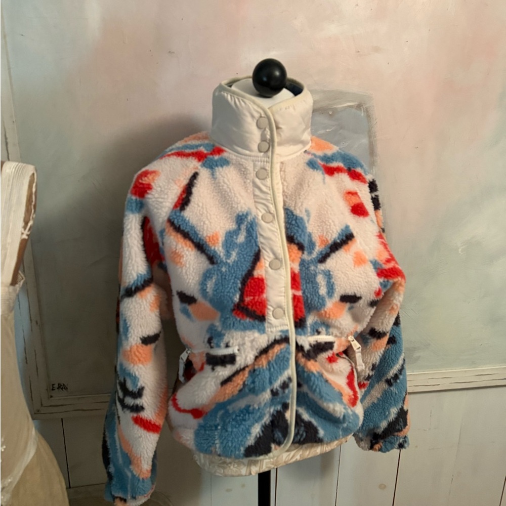 Free people Hit the Slope Colorful Fleece Jacket - Picture 7 of 12